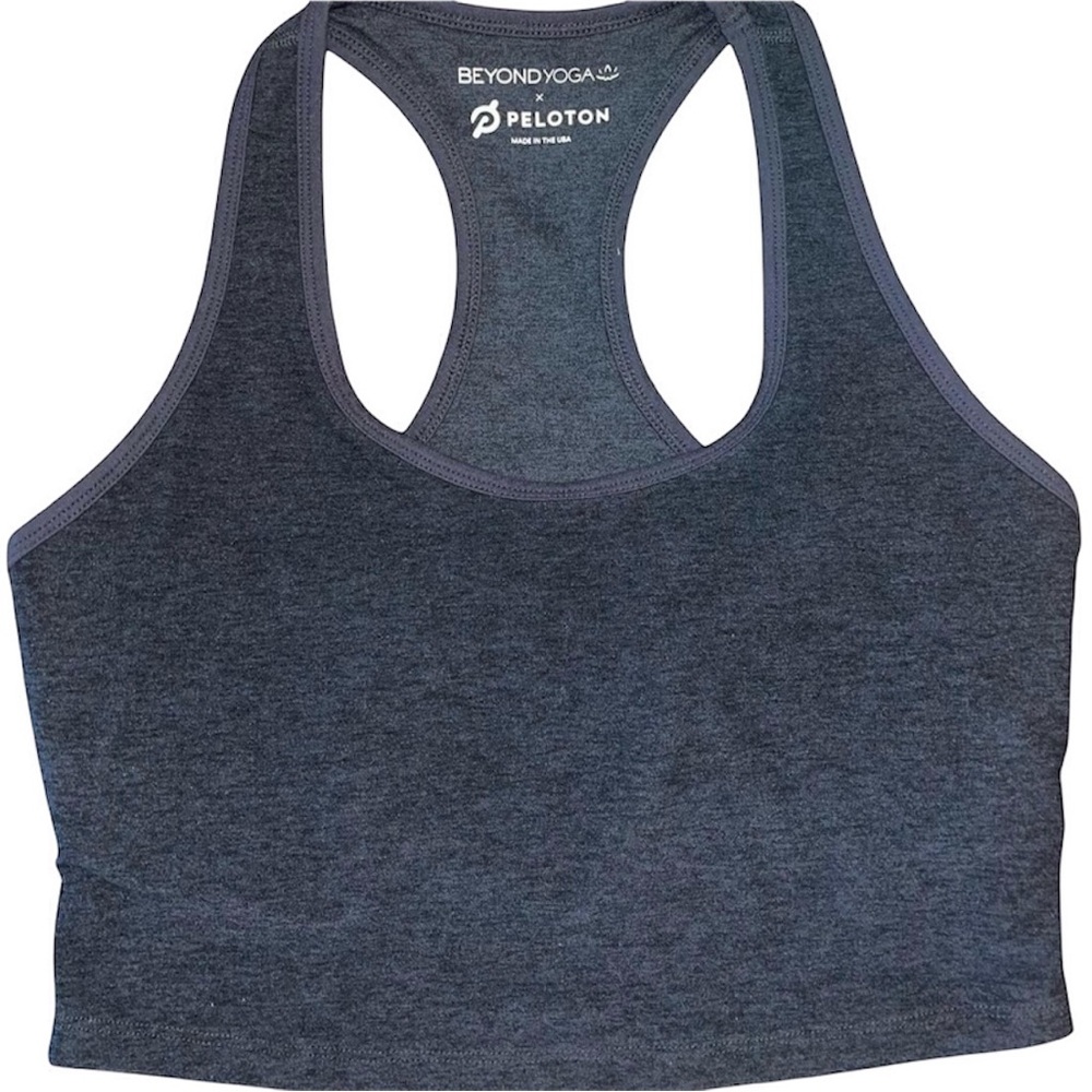 Peloton, Beyond Yoga Gray Racerback Sports Bra